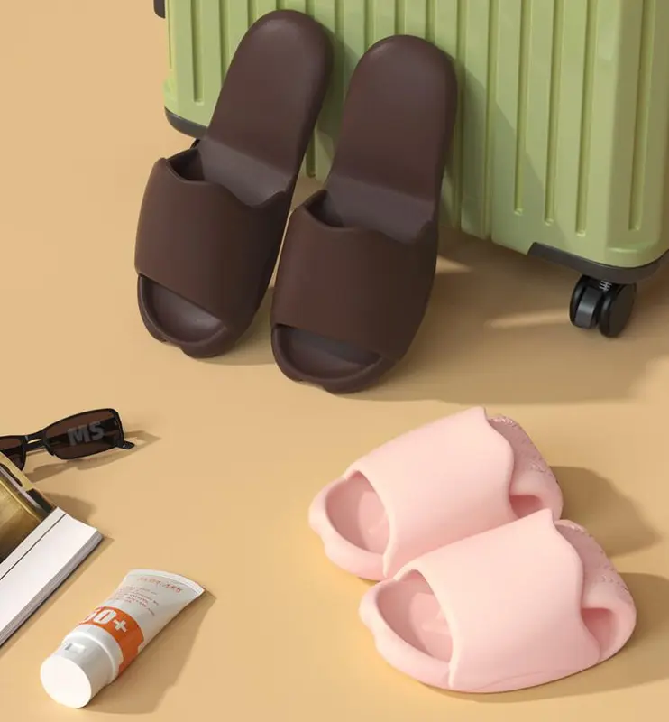 MasterBuy 996 Cute Travel Slipper Portable Foldable Slipper Non-Slip Quick Dry House Bathroom Shower Shoes Spa Gym Swimming Beach Sandals 2