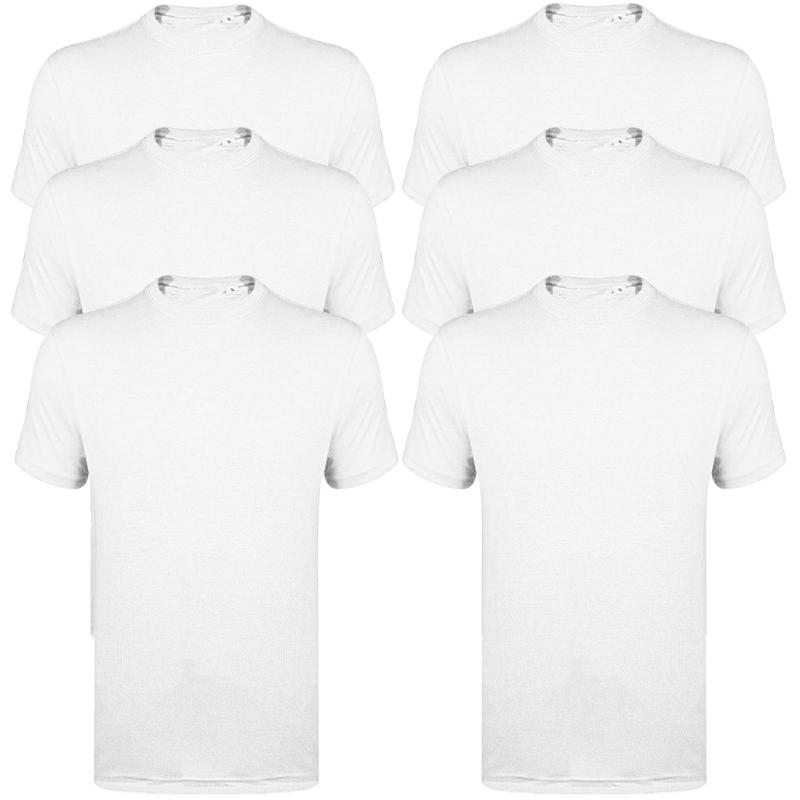 2025 new hot selling models 6 pack mens T-shirt short sleeve shirt crew neck plain assorted cotton top menswear set Gym Fitness running multipack T shirt 3
