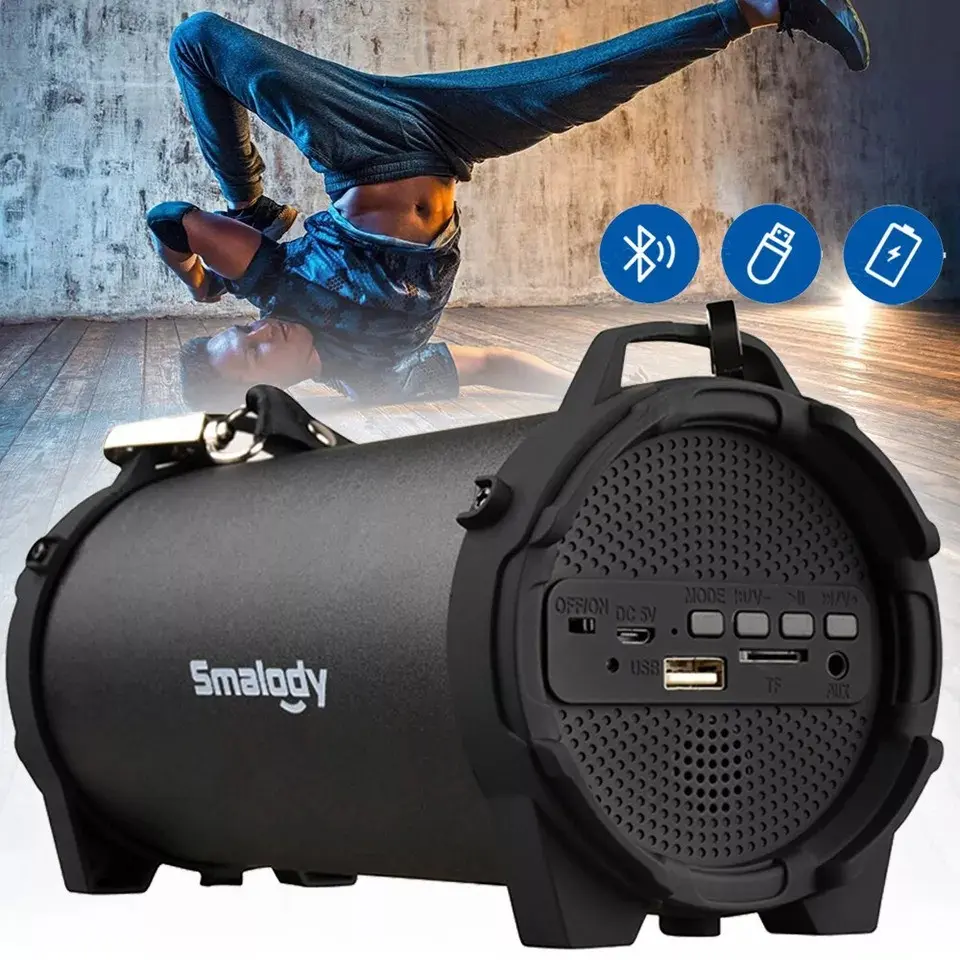 Loud High Bass Bluetooth Speakers Portable Wireless Speaker for Outdoor Camping