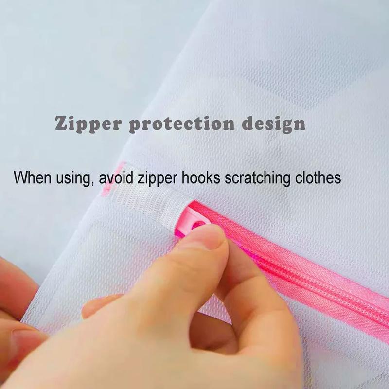 Product Introduction of Zippered Mesh Laundry Bags for Washing Clothes, Socks, and Lingerie Multi-functional Durable Rectangle Apparel Wash Bags Accessories 4