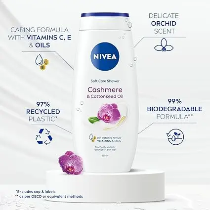 Nivea Cashmere Indulgent Moisture Shower Cream, 250 ml Packaging May Vary 1