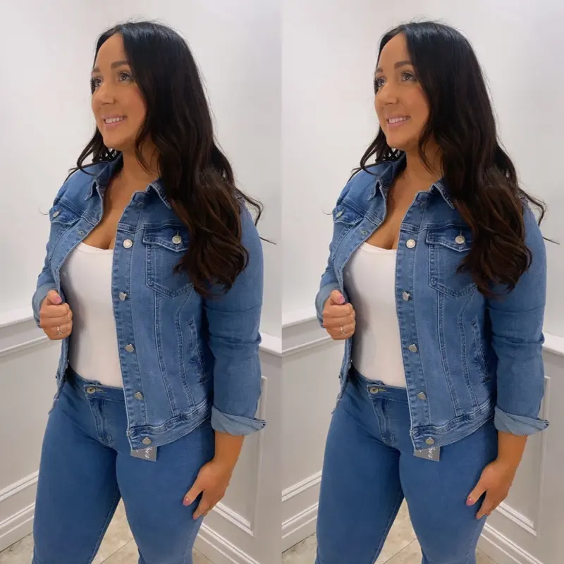 Monica Stretch Denim Jacket 2