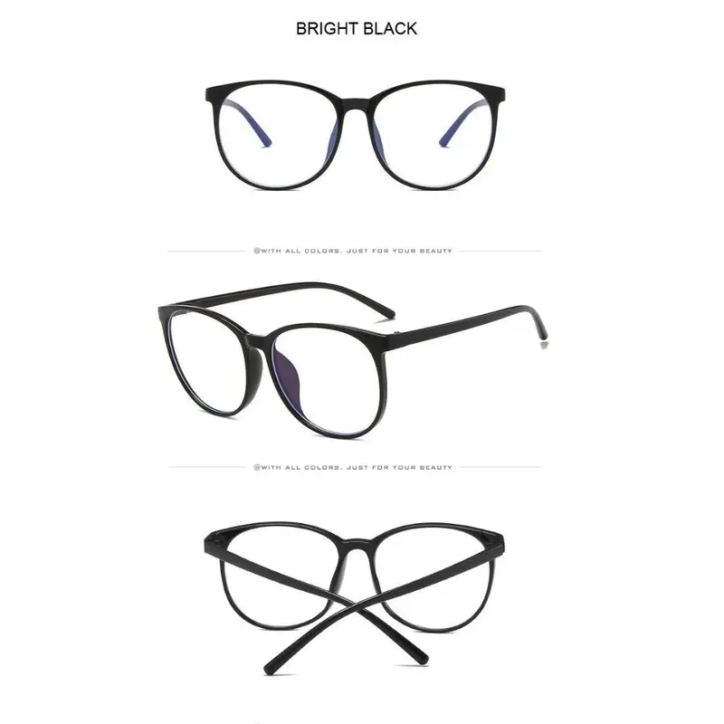 Stylish Oval Blue Light Blocking Glasses for Enhanced Gaming Experience Oversized Glasses 6