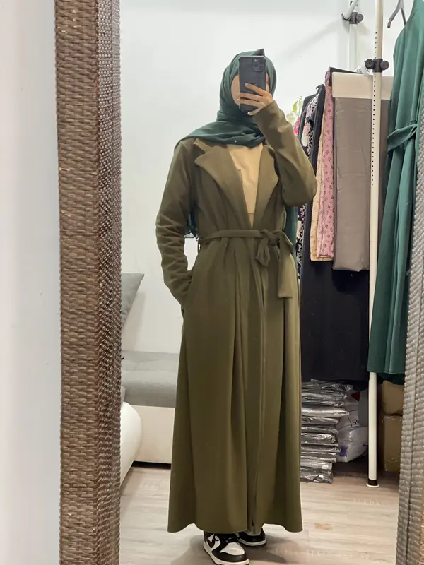 Long all4 season cardigan with belt and pockets With flair bottom uk (8–20) size 1
