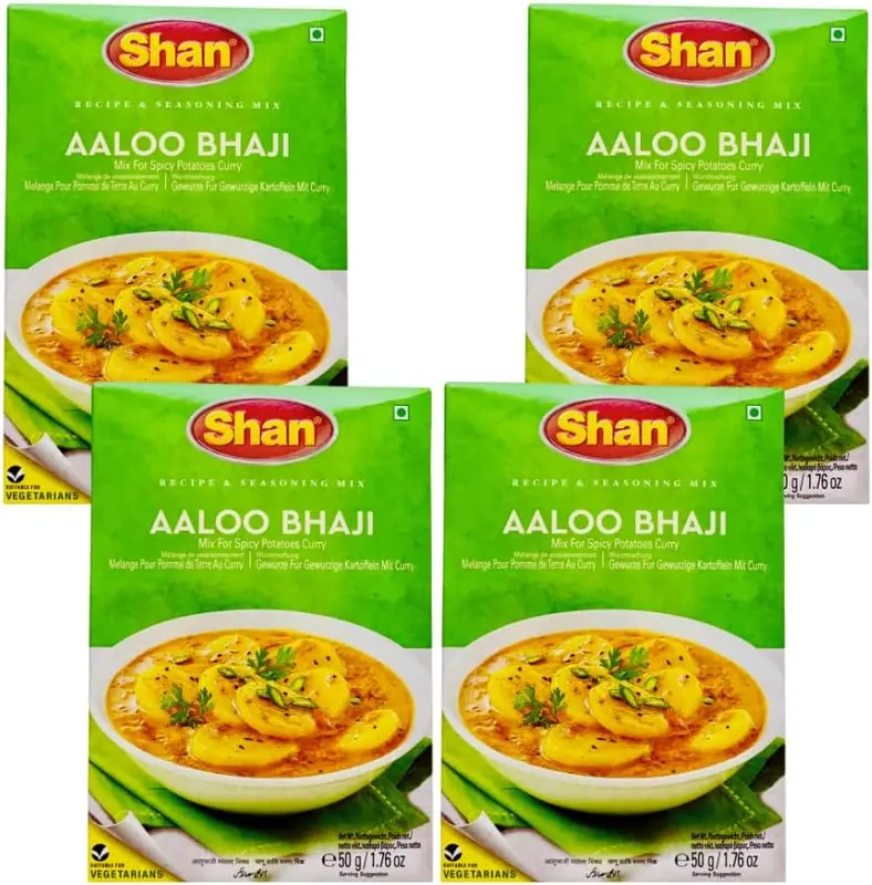 Shan Aloo Bhaji Masala 50g - Spicy Indian Dip 4