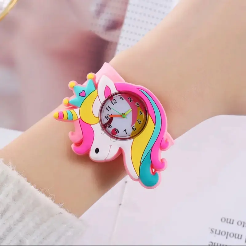 Baby Watch 3D Cartoon unicorn cartoon wrist watch for kids Cartoon Character 2