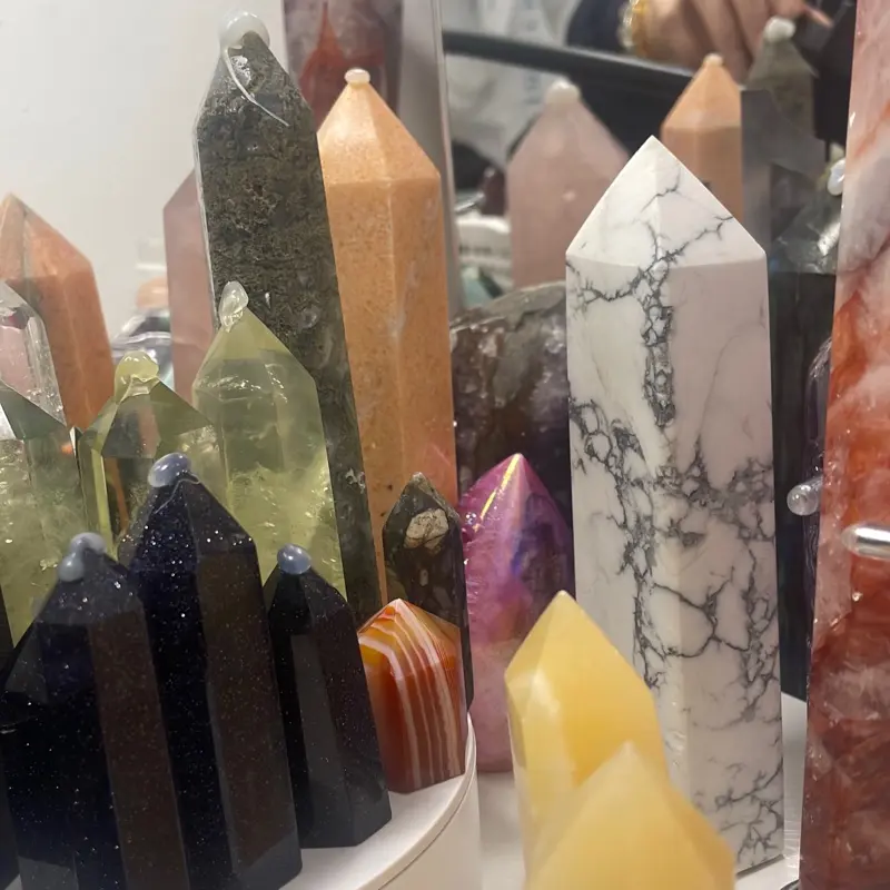 Beautiful natural crystal towers in a verity of sizes and materials 8