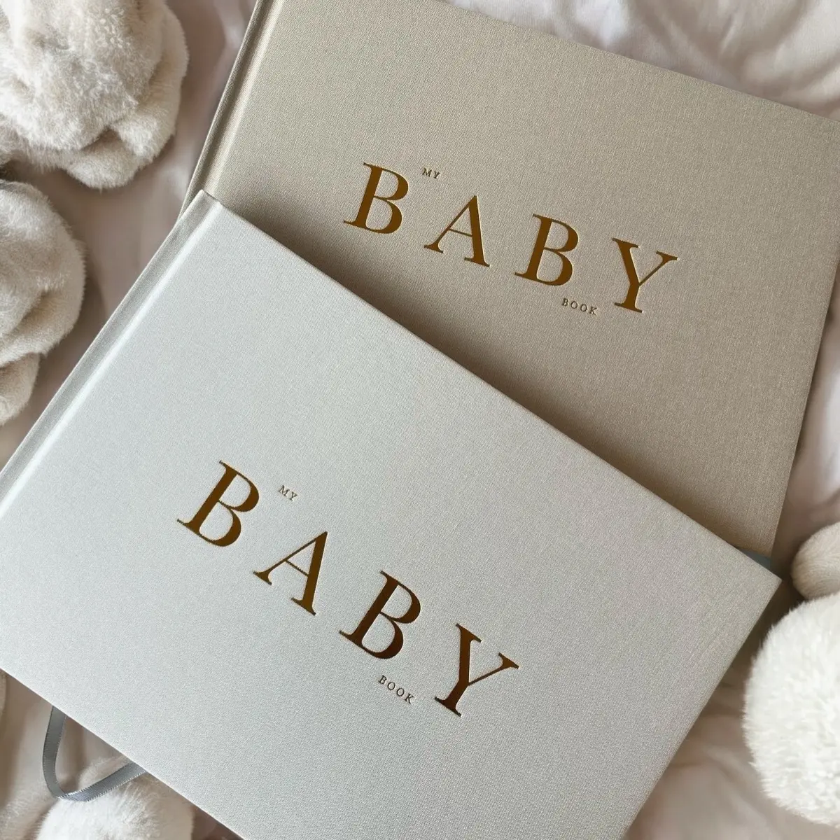Mina Mae My Baby Book, Luxury baby gift, baby book, pregnancy gift, baby journal, luxury baby journal, neutral nursery gift, luxury baby, scrapbook