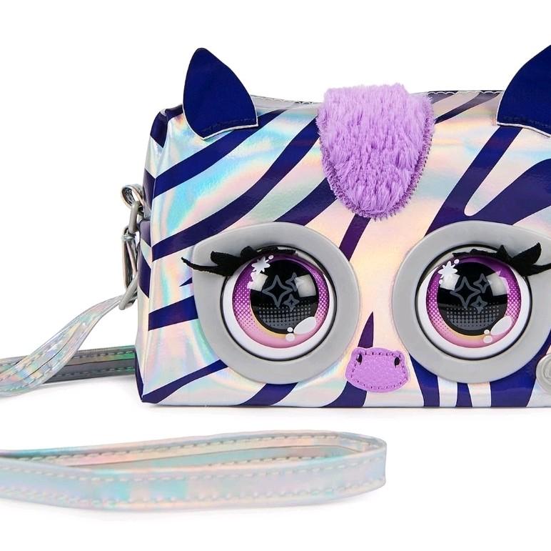 Purse Pets with 30 Sounds and Blinking Animated Eyes. Flashy Frenchie or Rebel Stripez 3