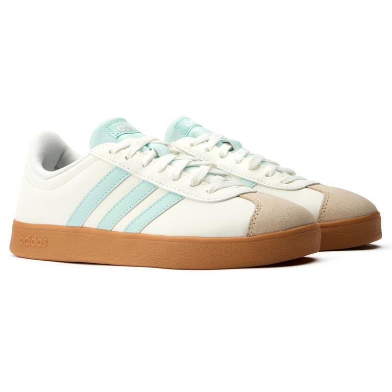 Adidas Vl Court Base Trainers - White Synthetic Court Trainers 1