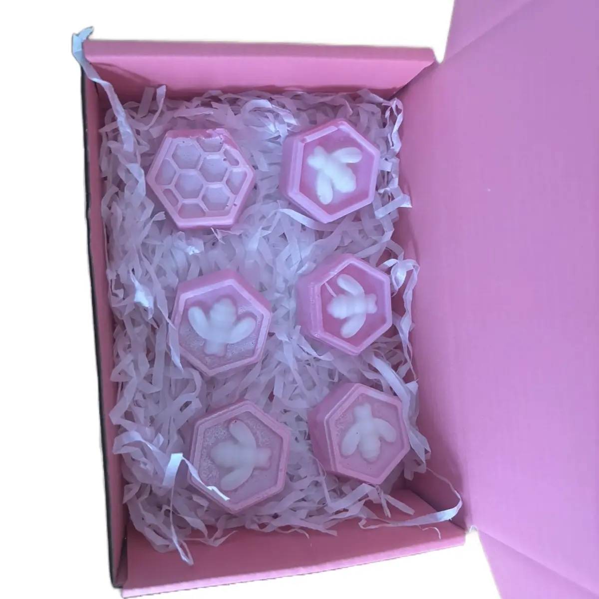 Box of 6 Beehive Shaped Wax Melts for Candle Decor gift