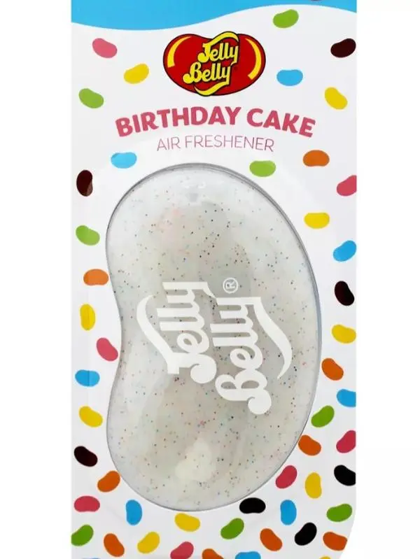 Jelly Belly - Birthday Cake - 3D Gel Hanging Air Freshener Car Home