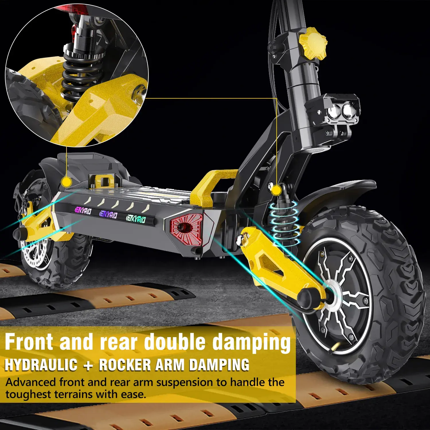 Long Range Electric Scooter 1200W*2 Battery 60V/23Ah Escooter Dual Motor Smart Digital Electronic for UK