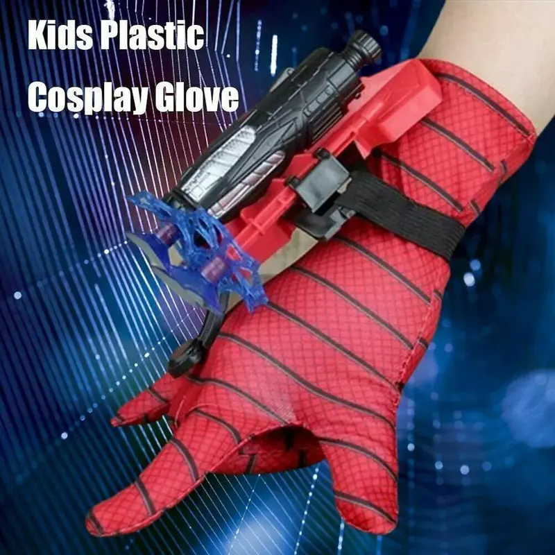 Launcher Toy + Free Spiderman Costume Gloves Spider-Man Web Shooter Dart Blaster 4