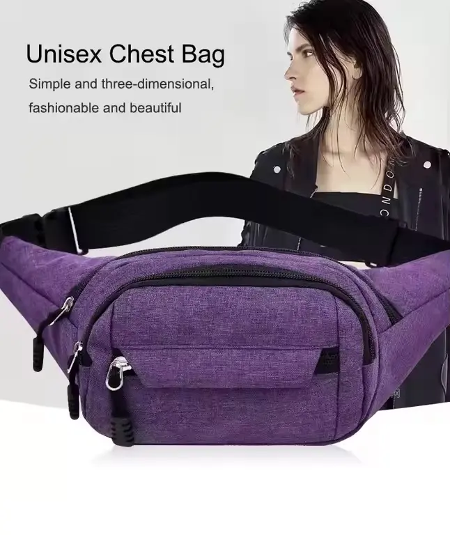 Multifunctional Waist Bag, Men & Women, Wear-resistant Scratch-resistant Crossbody Waist Pack, Portable Waist packs  for Travel Walking Running Hiking Cycling 3