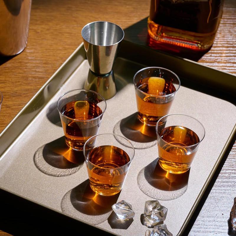 Disposable Clear Plastic Bomb Glasses - Strong Jager Bomb & Jelly Party Cups, Lightweight & Sturdy, Perfect for Events & Gifting - Traditional Style, Pack Set Colorful 3