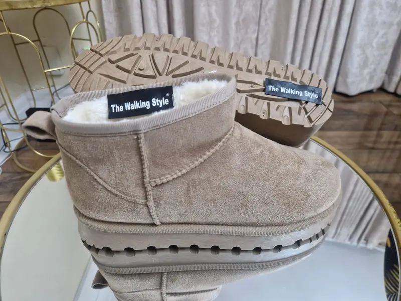 The Walking Style Women's Fur Lined Winter Ankle Boots 2
