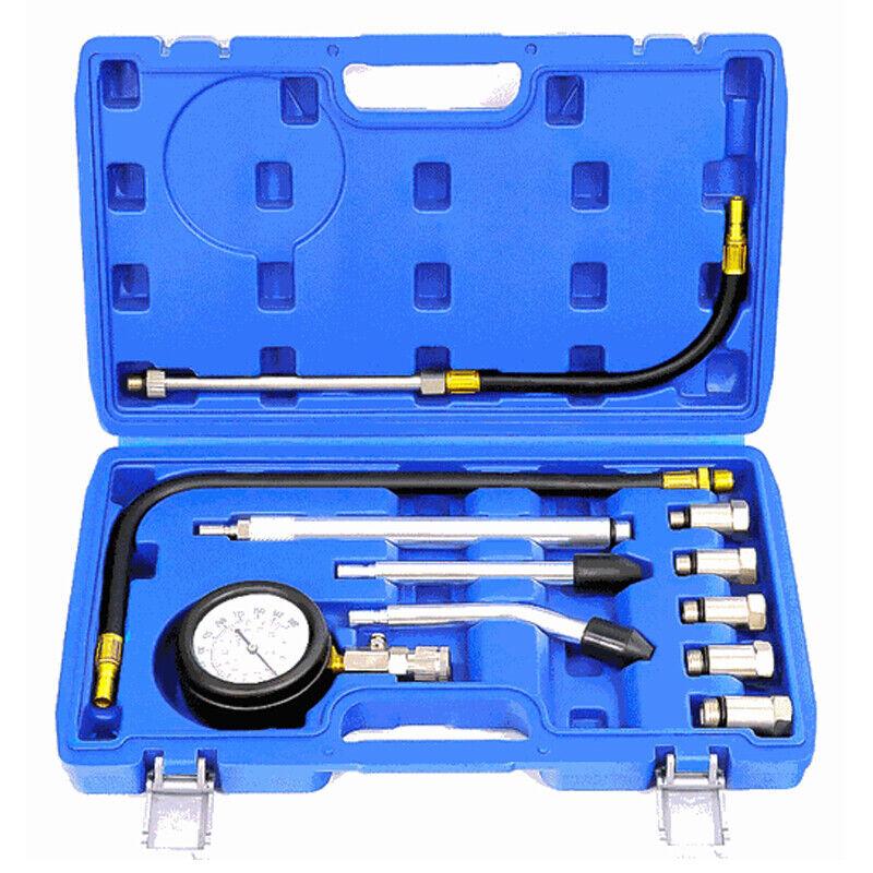 Product Introduction of Petrol Engine Compression Tester Kit Fuel Cylinder Pressure Gauge Tool Set 11X 6