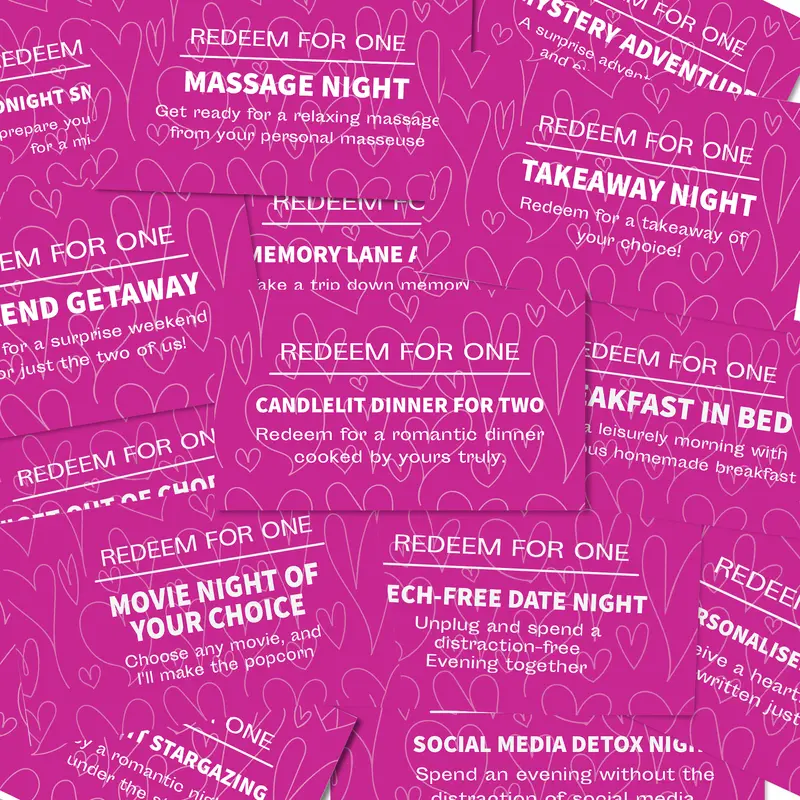 Romantic Gift For Girlfriend Couple Gift Fun Coupon Book 1
