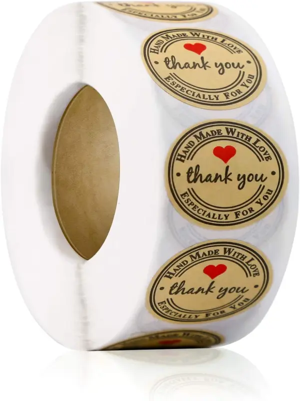 Handmade with Love Specially For You Stickers Order Professional Stickers Small Business Labels Envelop Seal Homemade Hand Made Stickers 2