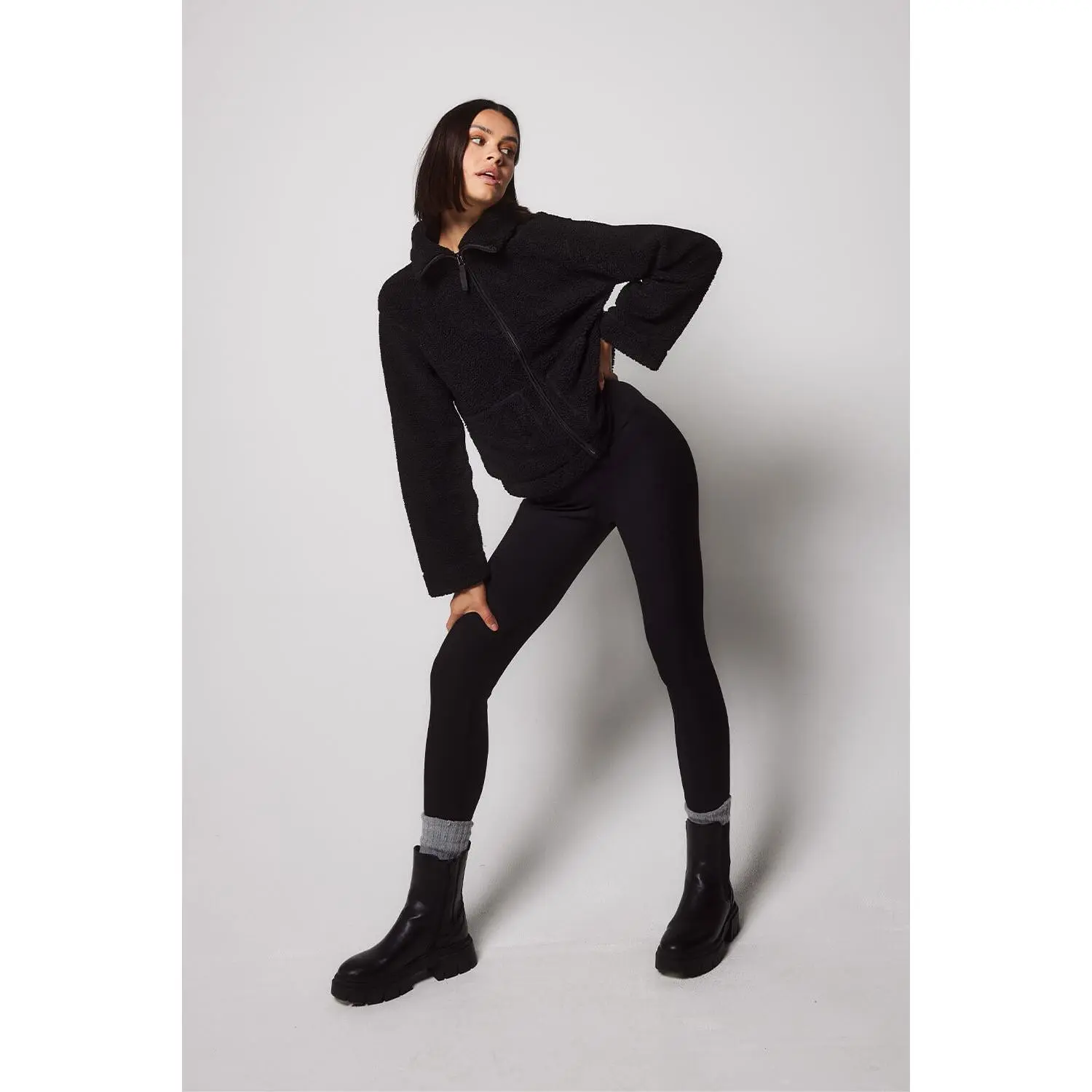 Lovall Winter Everyday High Waisted Leggings - Black | Available in Regular, Petite and Tall | Standard and Plus Sizes Available