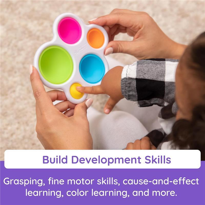 Fat Brain Dimpl, Early Development - Educational - Push and Pop Toy, Sensory Toy for Babies, Colourful, For Kids Aged 10 Months and Older 4