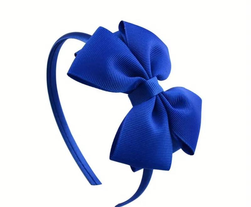 Product Introduction of Solid Color Bowknot Head Hoop for Baby Girls - Cute and Simple Decorative Hair Accessory 0