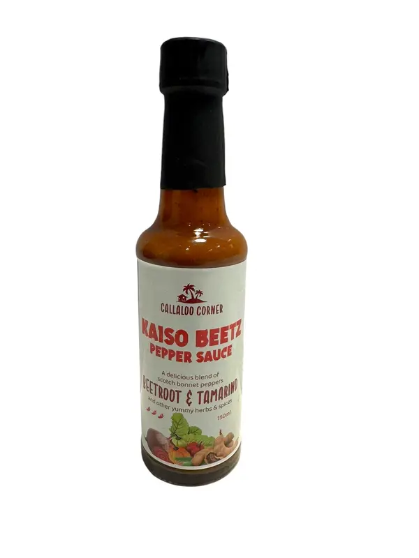 Kaiso Beetz Beetroot and Tamarind Caribbean Hot Sauce (150 ml) - Spicy and Packed with Flavour - Use as Dip, Condiment or Marinade 0