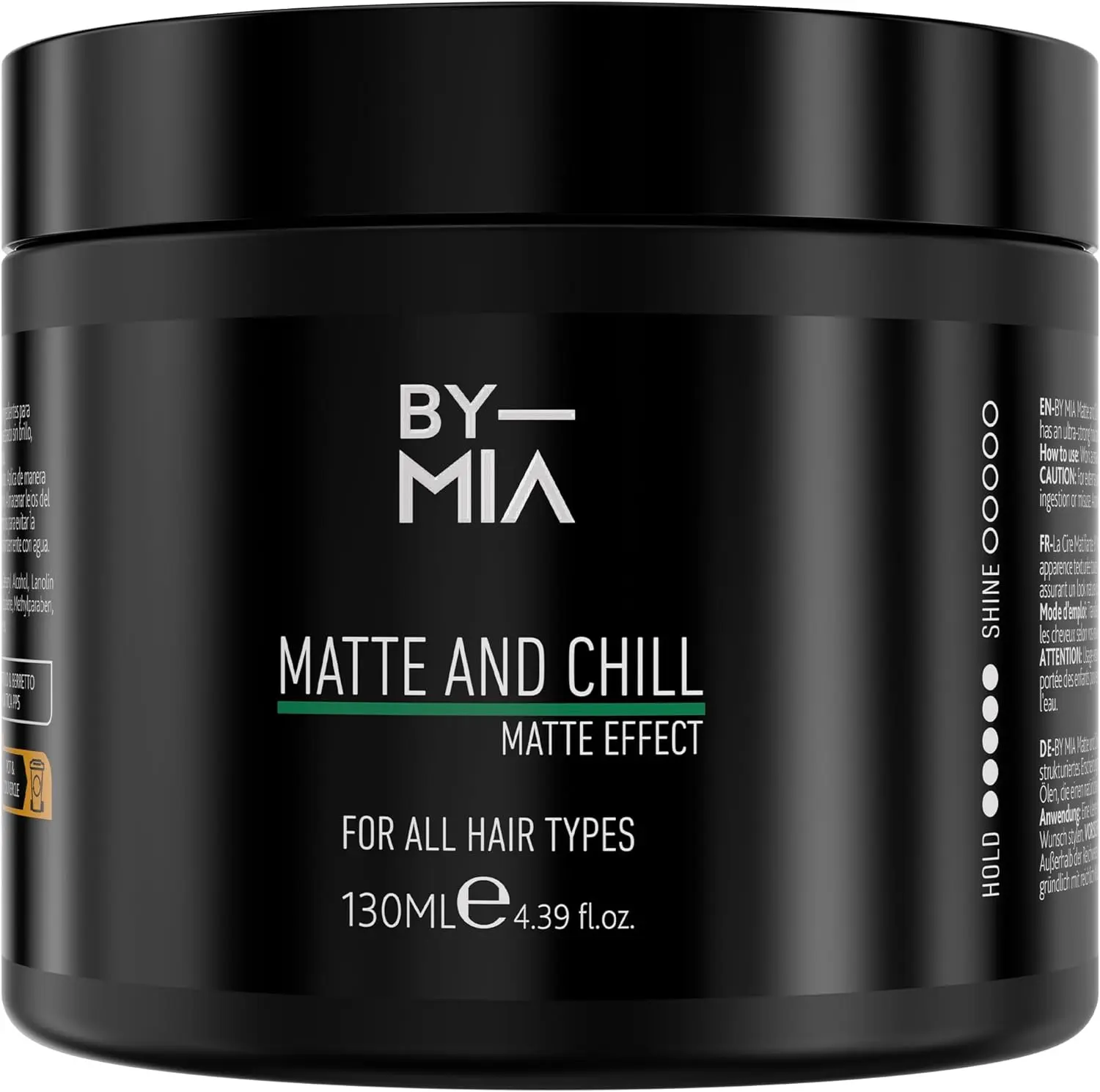 BY MIA Matte and Chill Wax 130ml | Matte Look | Super High Hold | Edge Control | Hair Wax for Men & Women Gel Haircare