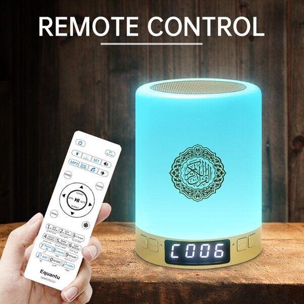 LED Portable Bluetooth Quran Speaker Touch Lamp With Azan Set, App Smart Control 4