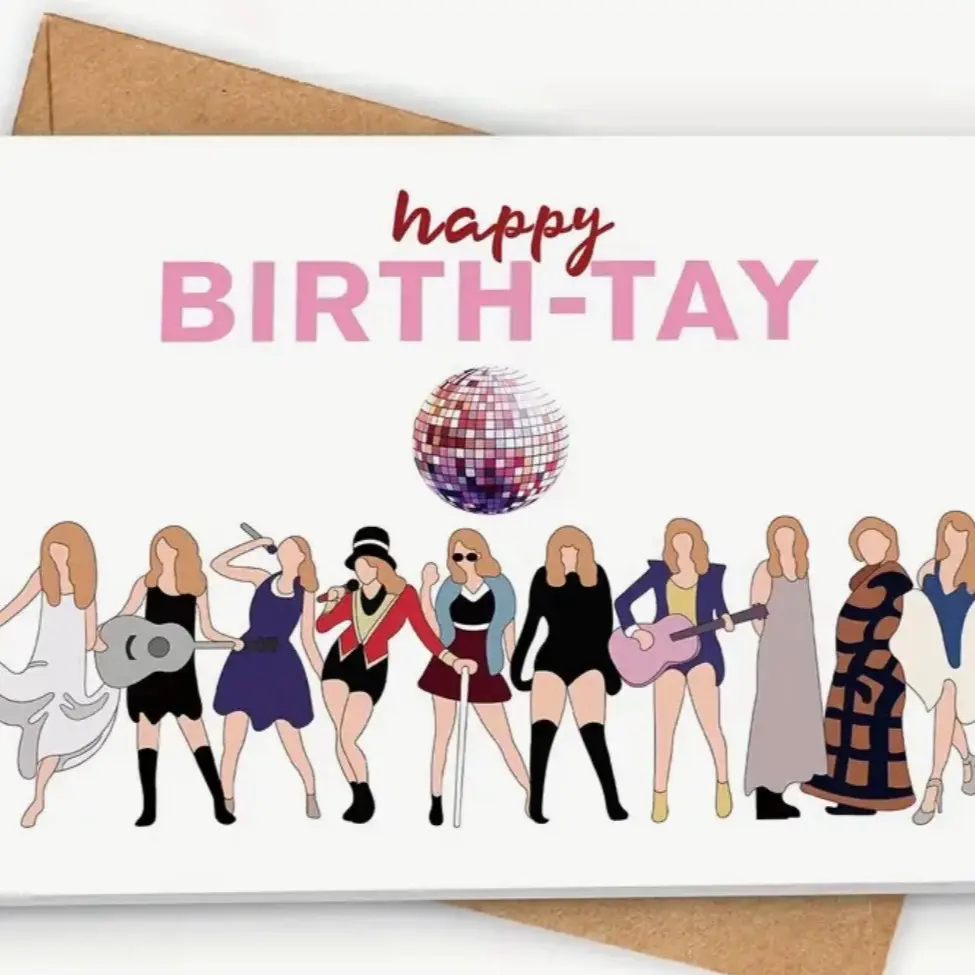 Taylor Swift birthday card