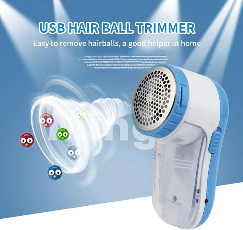 Electric Lint Remover Clothes Bobble Fluff Shaver Debobbler USB Operated 8