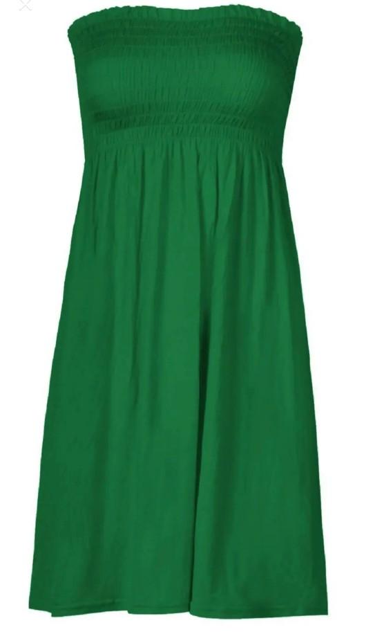 Product Introduction of STY Ladies Sheering Gather Boobtube Strapless Bandeau Summer Mini Dress Top Beachwear Coverup Holidays Casual Womenswear Comfort Basic Sleeveless Comfortable Style Chic Casual Wear 17