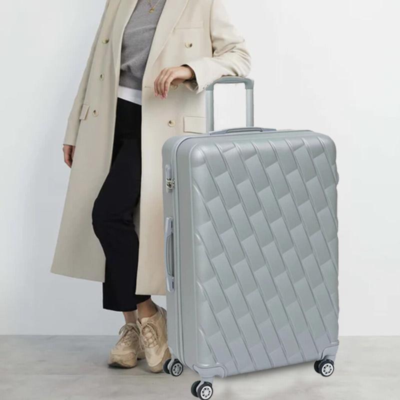24" Medium Hard Shell Lightweight Suitcase Luggage ABS Trolley 4 Spinner Wheel 5