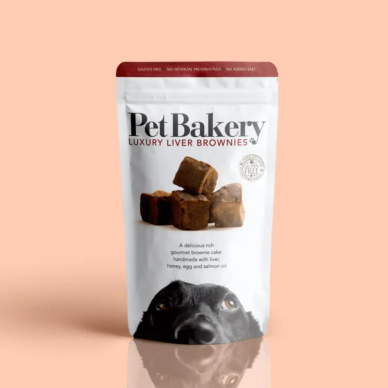 Pet Bakery Luxury Liver Brownies Dog Treats 190g 0