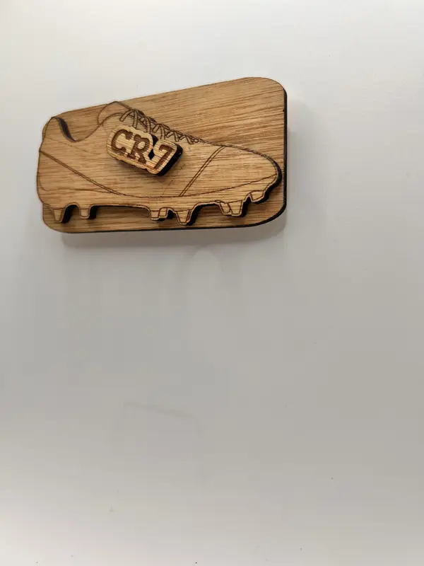 Cristiano Ronaldo CR 7 Wood Magnet - Decorative Wooden Plaque Gift Fan 4