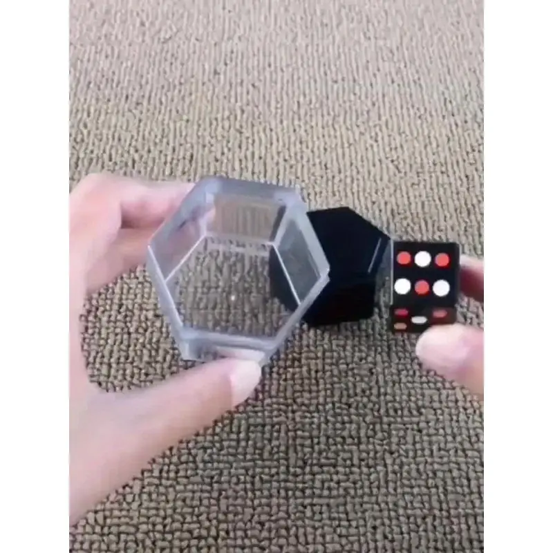Magic Explosion Dice Trick - 1pc, Transforming Large Die to 8 Mini Dice, Durable Plastic, Performance Magic Kit for Parties & Close-Up Magic, Age 14+ 7
