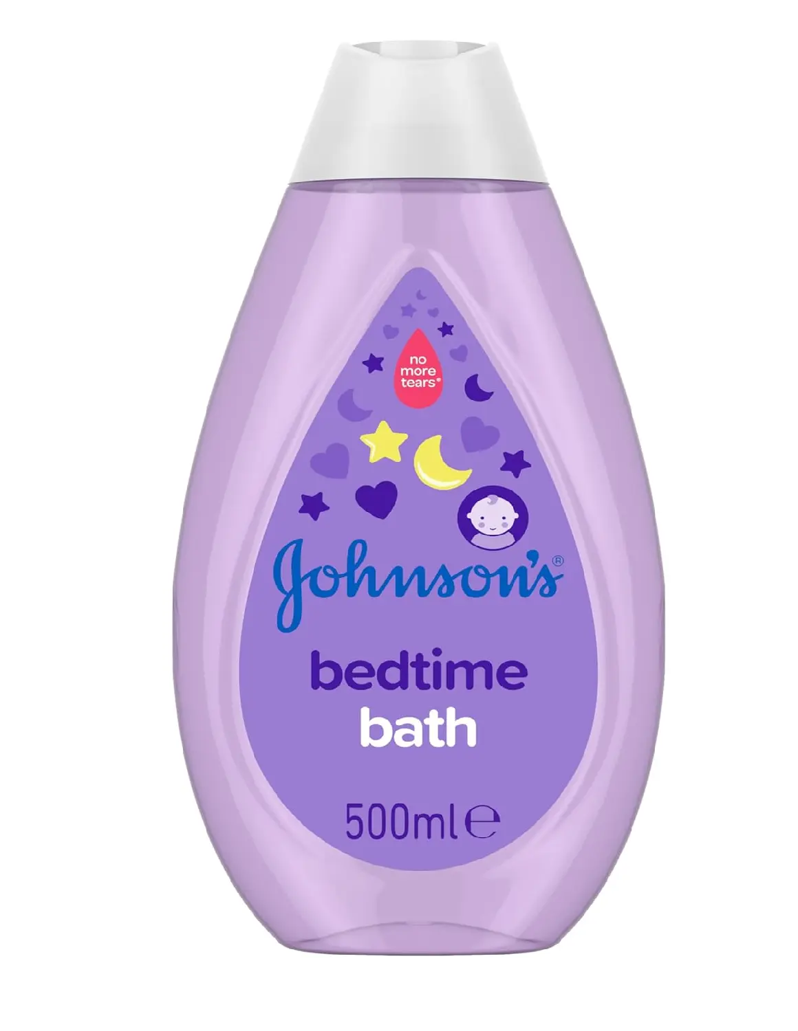 Johnson's Baby Bedtime Bath (1 x 500 ml), Gentle & Soothing Baby Bath to Help Sleep Better, Hypoallergenic Newborn Care, with Natural Calm Aromas...