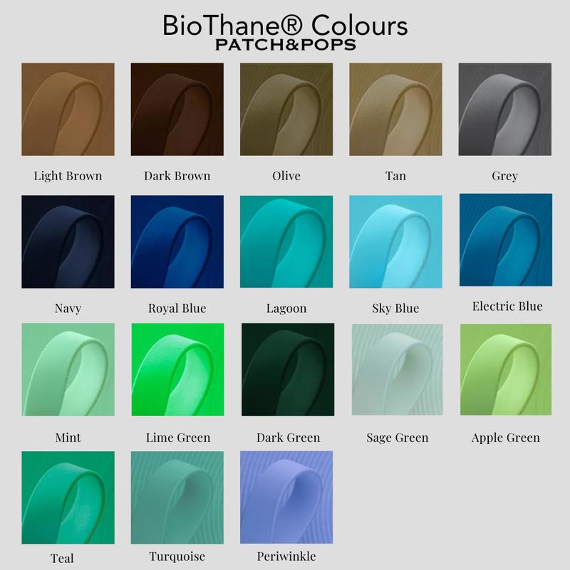 BioThane Dog Leash | Patch&Pops | 19mm Width | Choose Your Colors | Waterproof & Hypoallergenic 2