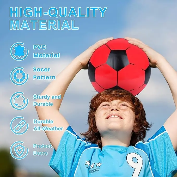Flyaway PVC Sports Footballs, 8.5" (deflated), Fun for Indoor Games