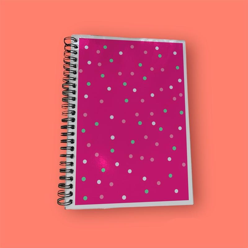 Georgia Notebook (Cherry Drop) In Sizes A4/A5, Hardback/Fully Laminated 2