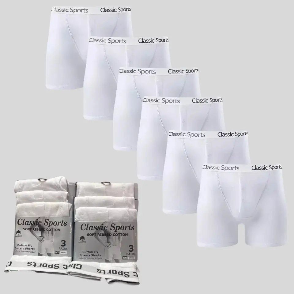 Men’s Classic Boxer Shorts – Soft Cotton & Everyday Comfort Classic Fit, Breathable, Perfect for Daily Wear  Premium Comfort & Style Men’s Everyday Boxer Shorts – Lightweight, Comfy & Reliable Essential Men’s Boxer Shorts – Classic Look, All-Day Comfort