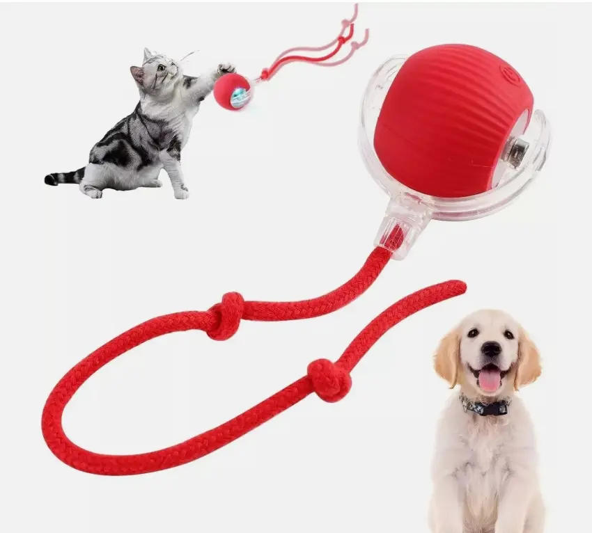 Electric Self Moving Kitten Game - Automatic Rolling Ball Smart Pet Cat Dog Toy toys  for  pets squeaky herding