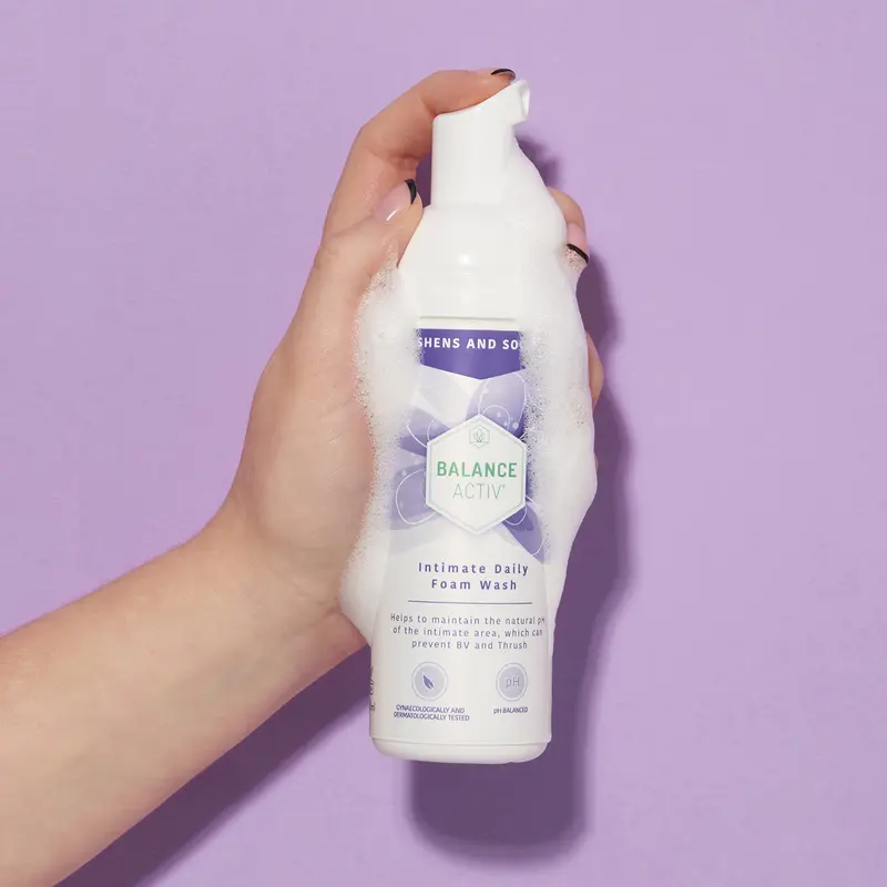Balance Activ | pH Balanced Intimate Daily Foam Wash | Relieves Vaginal and Vulval Discomfort (150ml) 8