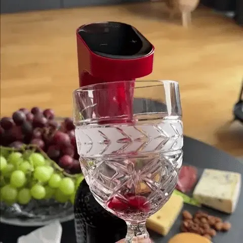 Redsack Wine Aerator - Soda/Wine Dispenser, Kitchen Accessories, Gadgets For The Home, Fathers Day Gift, Self-pouring, Summer Giff, Milk Dispenser, Fridge Water Dispenser, Great for Office Camping Juice Drinks, Refrigerator Organizers, Cocktail R2R Glass 2
