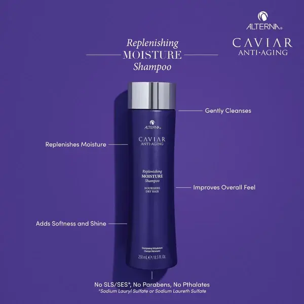 Alterna Caviar Anti-Ageing Shampoo - Replenishing Moisture Shampoo for Dry Hair - 250ml 1