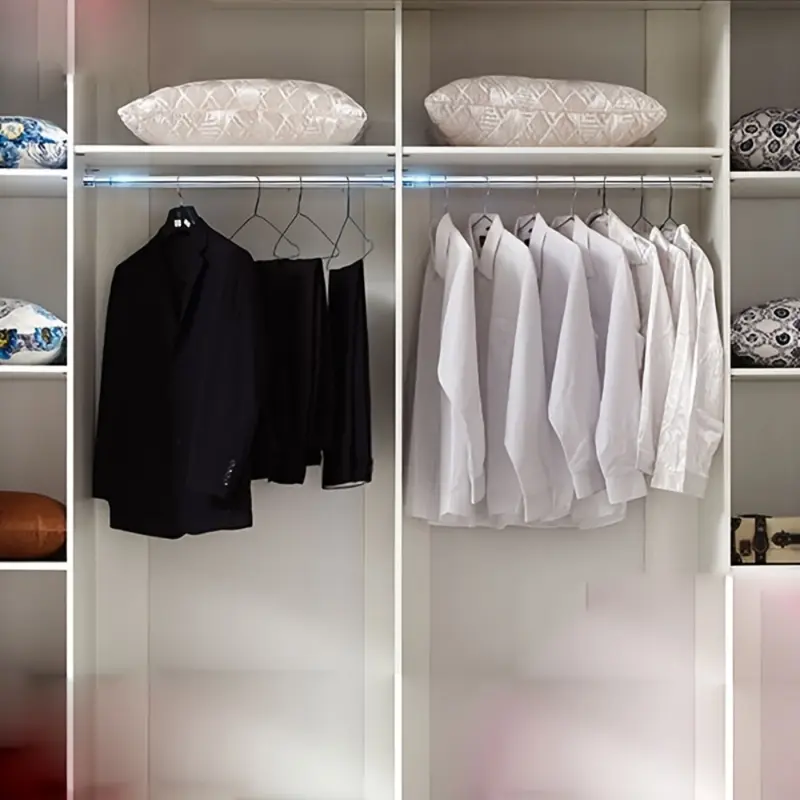 the clothes drying rod is silver 6