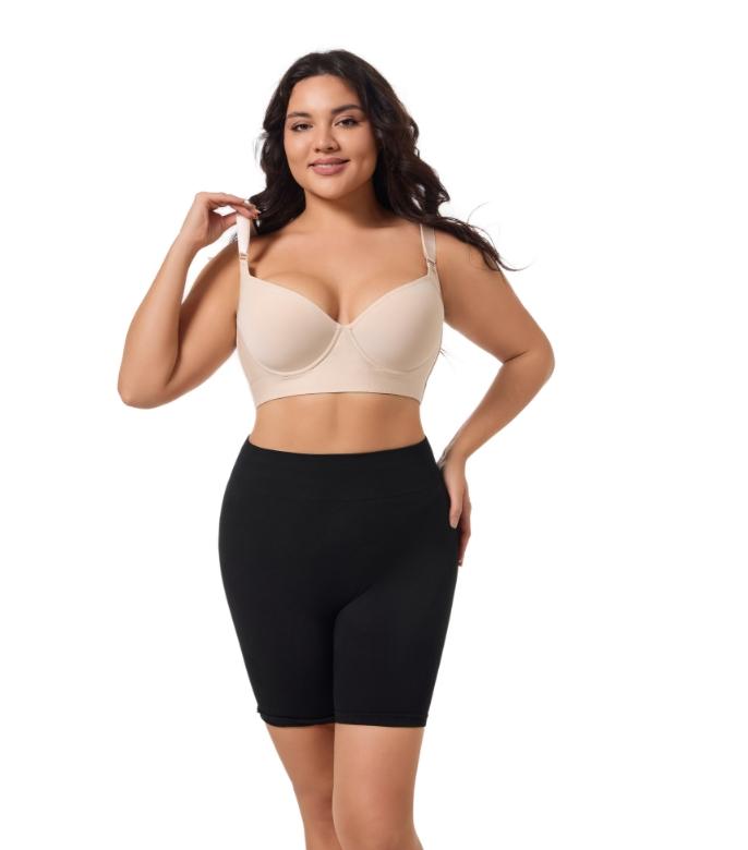 Product Introduction of [Curlady]Back Smoothing Bra PushUp Plus Size Bra HideBack Fat NoUnderwear Simple Wireless3/4Coverage Comfort Seamless Bra 7