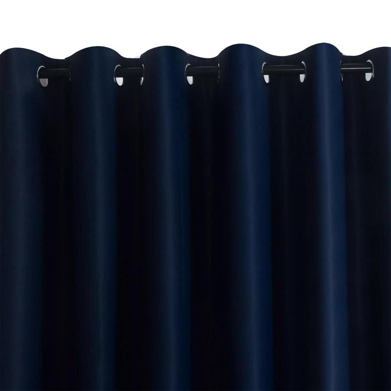 Insulated Heavy Thick Blackout Curtains Eyelet Ring Top Pair Panel Curtain 4