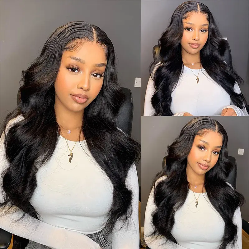 13x6 13x4 Lace Frontal Human Hair Wig Body Wave Invisible HD Transparent Lace Front Wigs For Women Remy 4x6 5x5 Glueless Pre Cut Human Hair Closure Wig Pre Plucked Bleach Knots Natural Hairline Ready To Wear 14-36 Inches Available 5